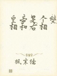 皇帝是个双被左相和右相