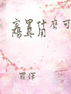 家里什么可以当阳具用