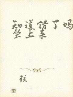 知道错了吗自己坐上来