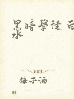 黑暗学徒 白开水