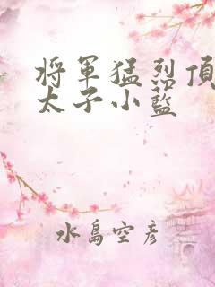 将军猛烈顶弄h太子小蓝