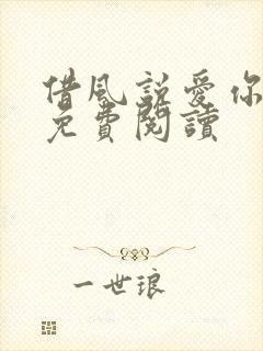 借风说爱你小说免费阅读