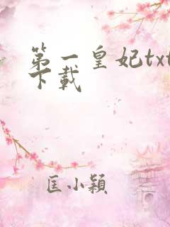 第一皇妃txt下载