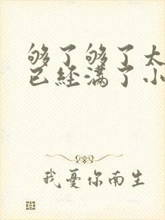 够了够了太多了已经满了小说