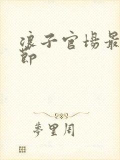 浪子官场最新章节