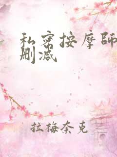 私密按摩师 未删减