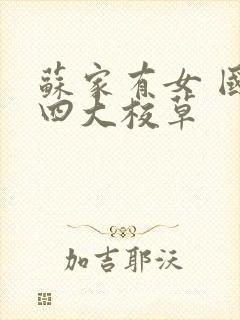 苏家有女 国防四大校草