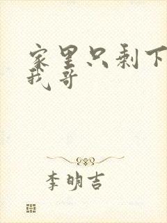 家里只剩下我和我哥