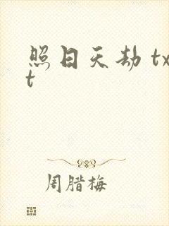 照日天劫 txt