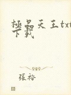 极品天王txt下载