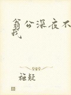 翁公深夜不停要我