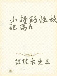 小诗的性放荡日记高h