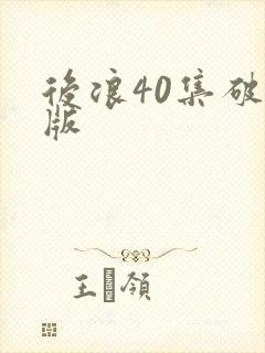 后浪40集破解版