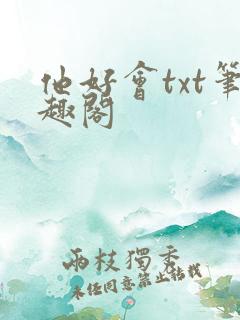 他好会txt笔趣阁