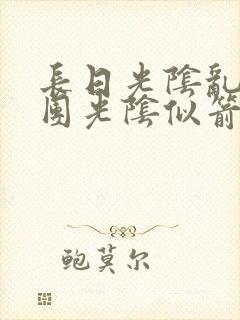 长日光阴乱作一团光阴似箭眇眇