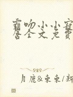 霸吻小小宠儿的唇全文免费阅读