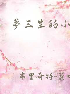 梦三生的小说