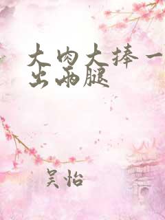 大肉大捧一进一出两腿