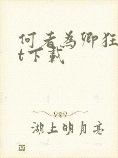 何者为卿狂txt下载