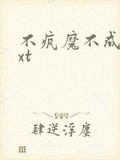 不疯魔不成活txt