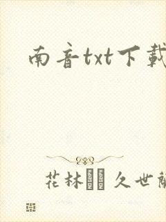 南音txt下载