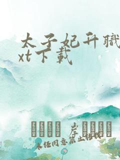 太子妃升职记txt下载