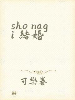 sho nagi 结婚