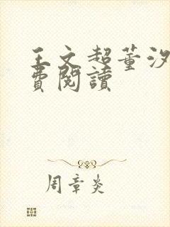 王文超董汐瑜免费阅读