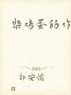 柴鸡蛋的作品