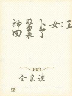 神医卜女:王妃回来了