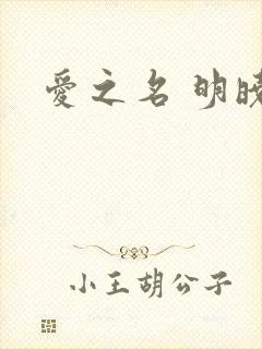 爱之名 明晓溪