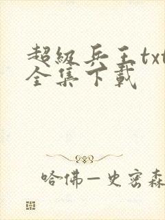 超级兵王txt全集下载