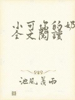 小可你的奶真大全文阅读