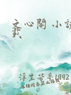 文心阁 小说连载