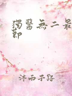 独医无二最新章节