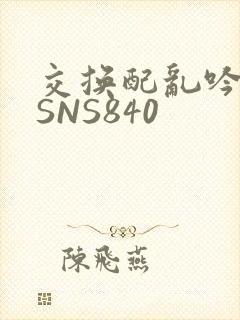 交换配乱吟粗大SNS840