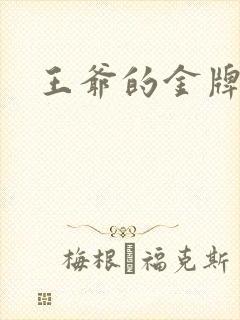 王爷的金牌暗卫