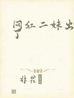 网红二妹出啥事了