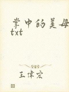 掌中的美母版主txt