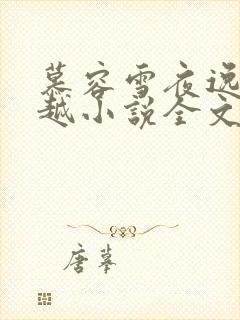 慕容雪夜逸尘穿越小说全文免费阅读无弹窗