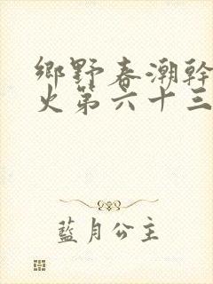 乡野春潮干柴烈火第六十三章