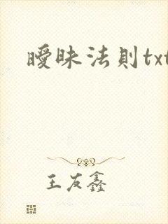 暧昧法则txt