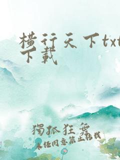 横行天下txt下载