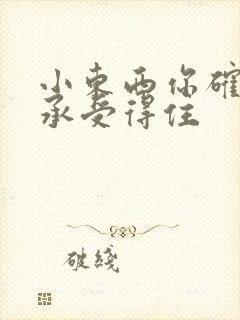 小东西你确定你承受得住