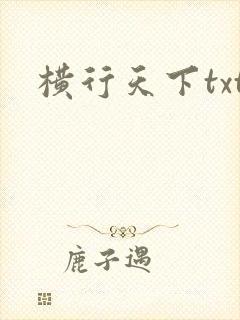 横行天下txt