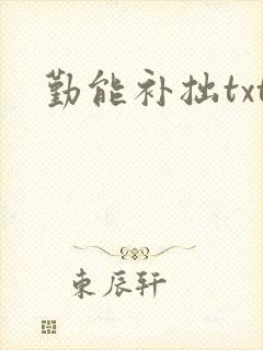 勤能补拙txt