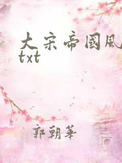 大宋帝国风云录txt