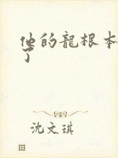 他的龙根本太大了