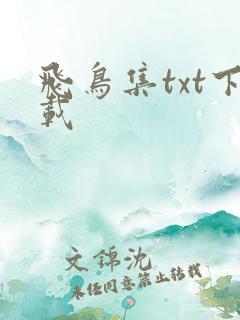 飞鸟集txt下载
