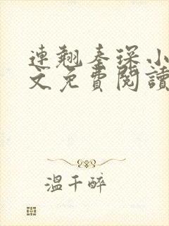 连翘秦琛小说全文免费阅读